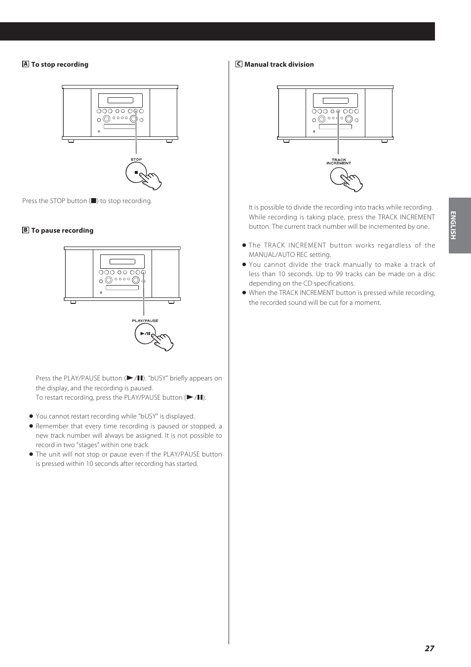 Teac GF-550 User Manual | Page 27 / 96