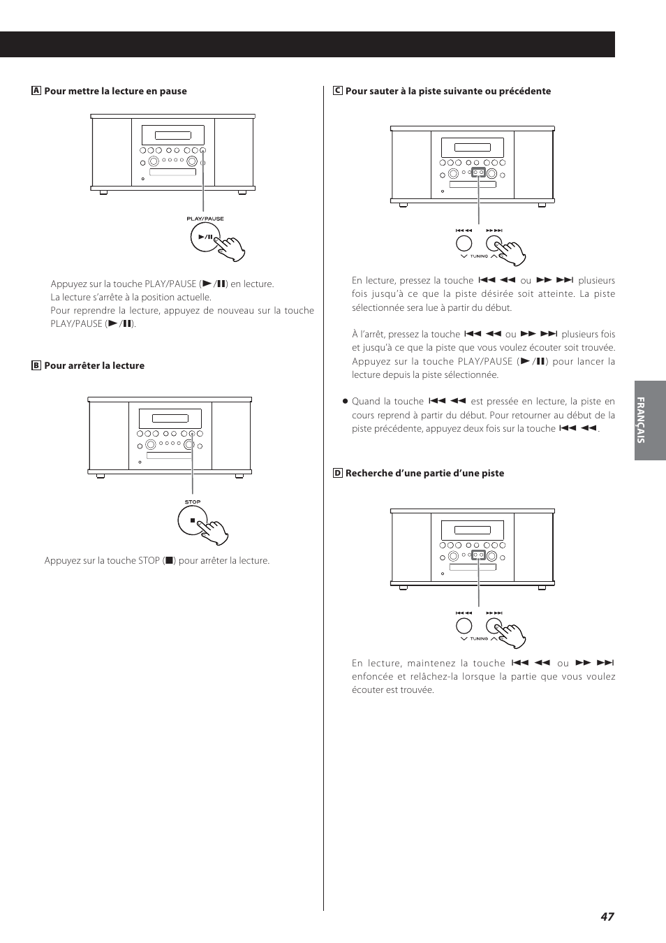 Teac GF-550 User Manual | Page 47 / 96