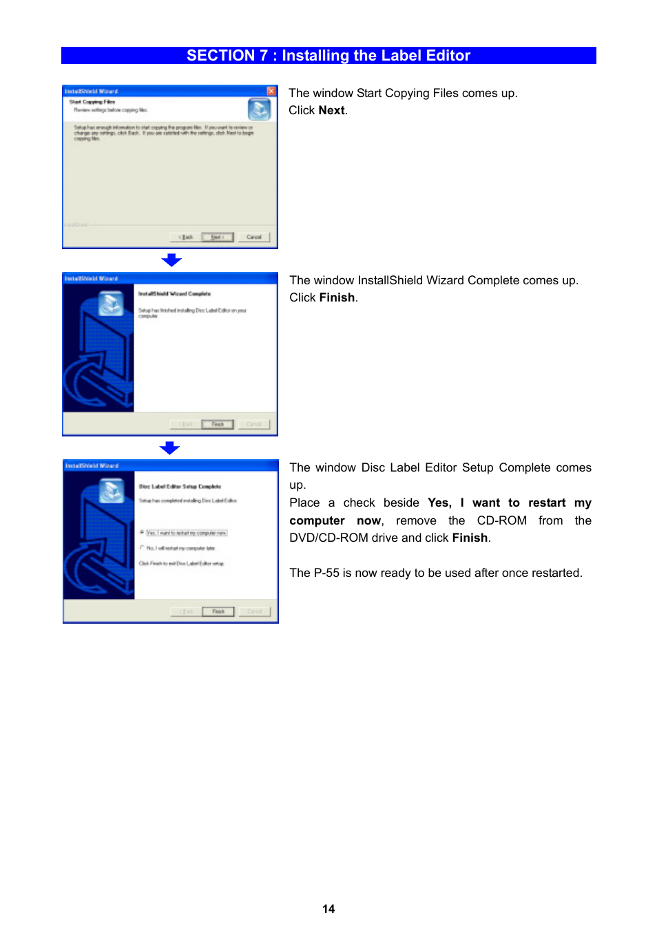 MF Digital Teaс P-55 User Manual | Page 14 / 58