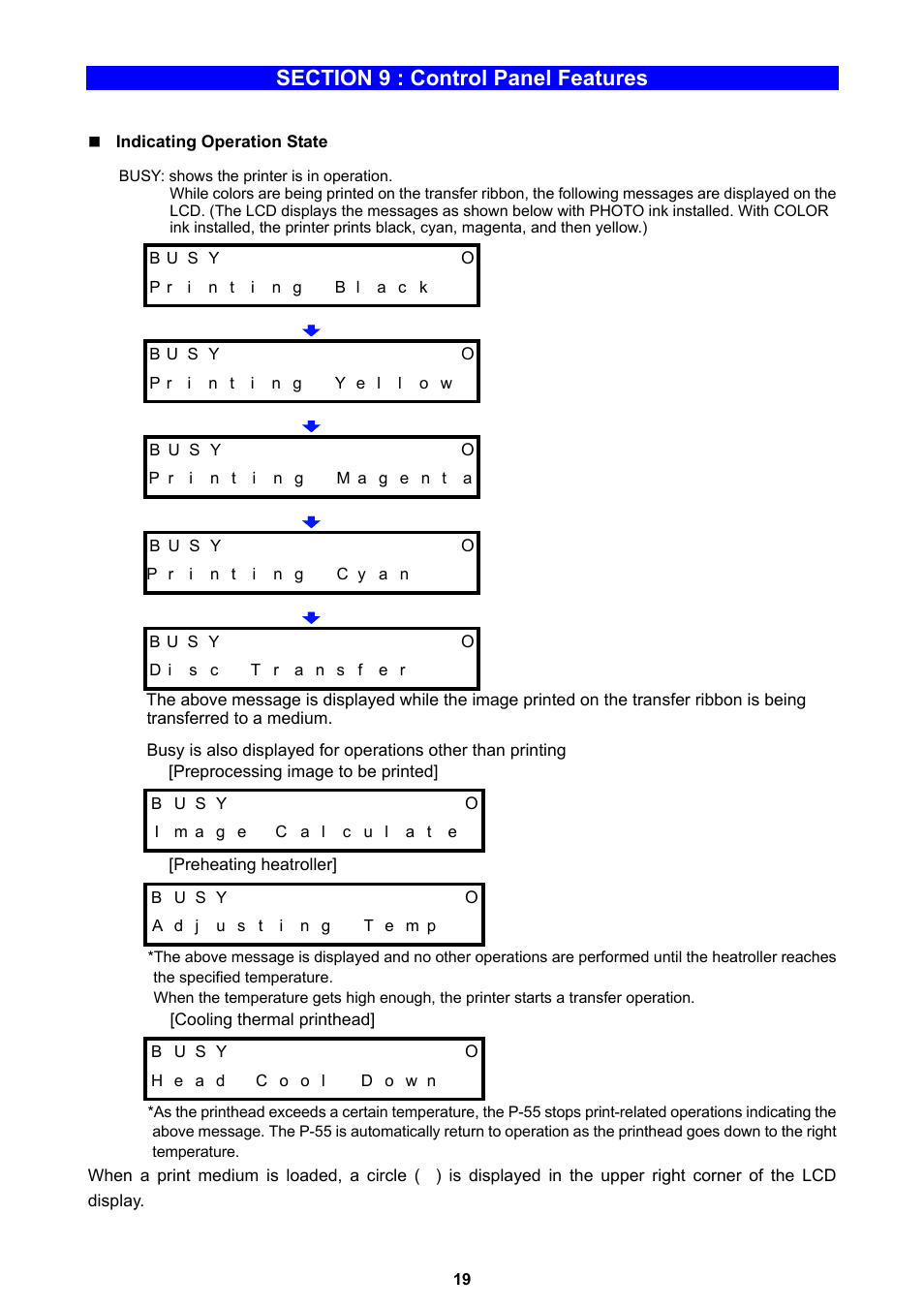 MF Digital Teaс P-55 User Manual | Page 19 / 58