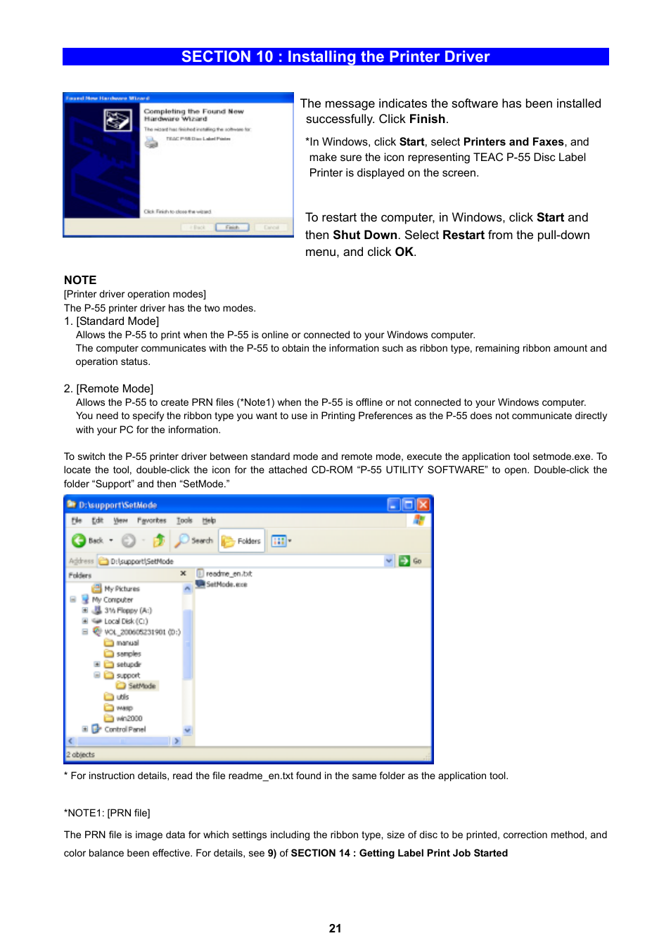 MF Digital Teaс P-55 User Manual | Page 21 / 58