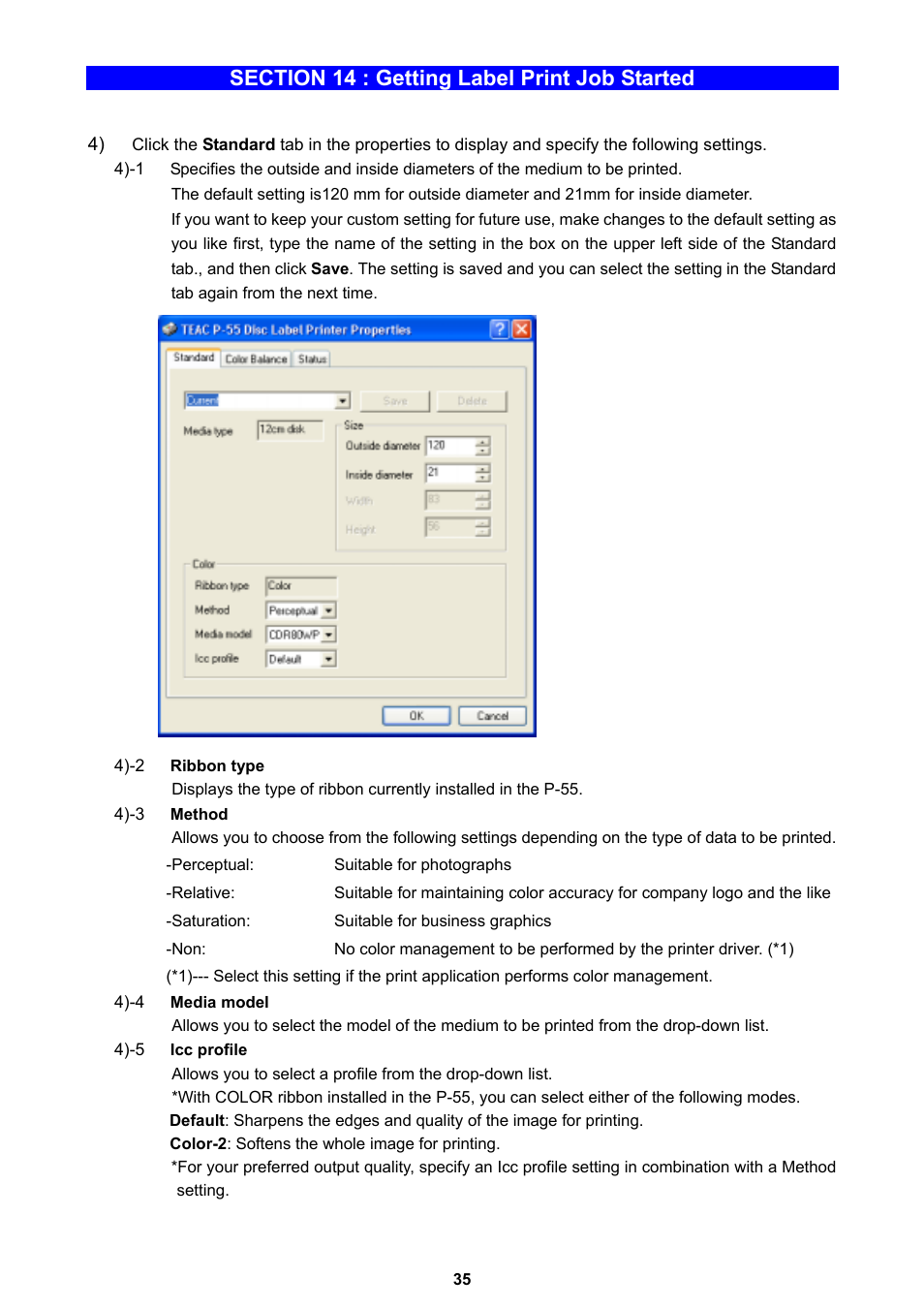 MF Digital Teaс P-55 User Manual | Page 35 / 58