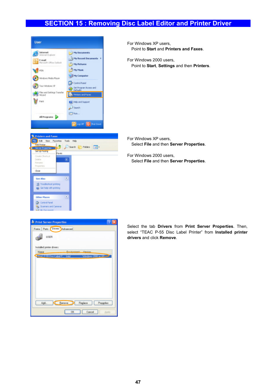 MF Digital Teaс P-55 User Manual | Page 47 / 58