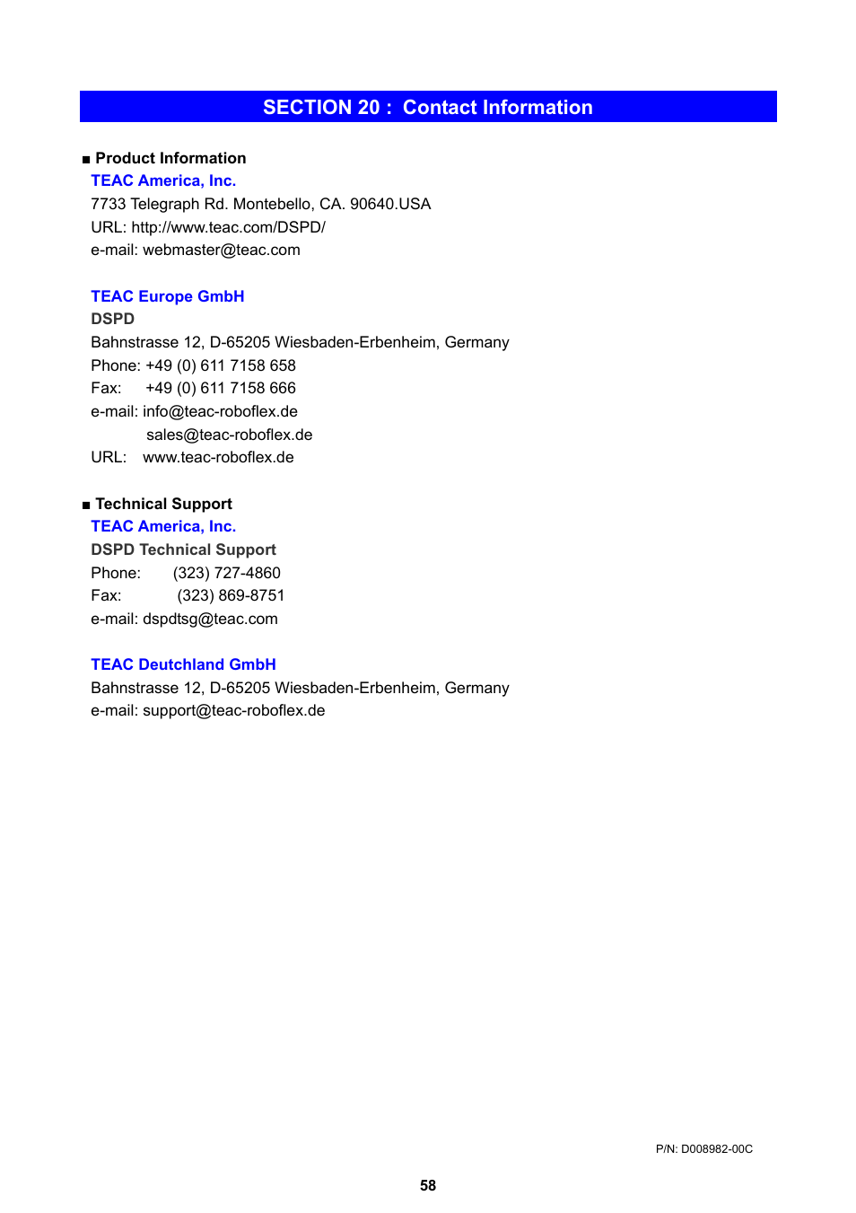 MF Digital Teaс P-55 User Manual | Page 58 / 58