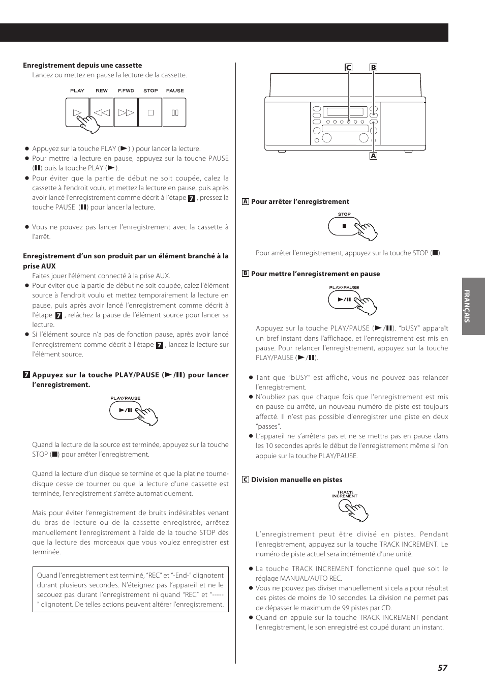 Teac LPR500 User Manual | Page 57 / 96