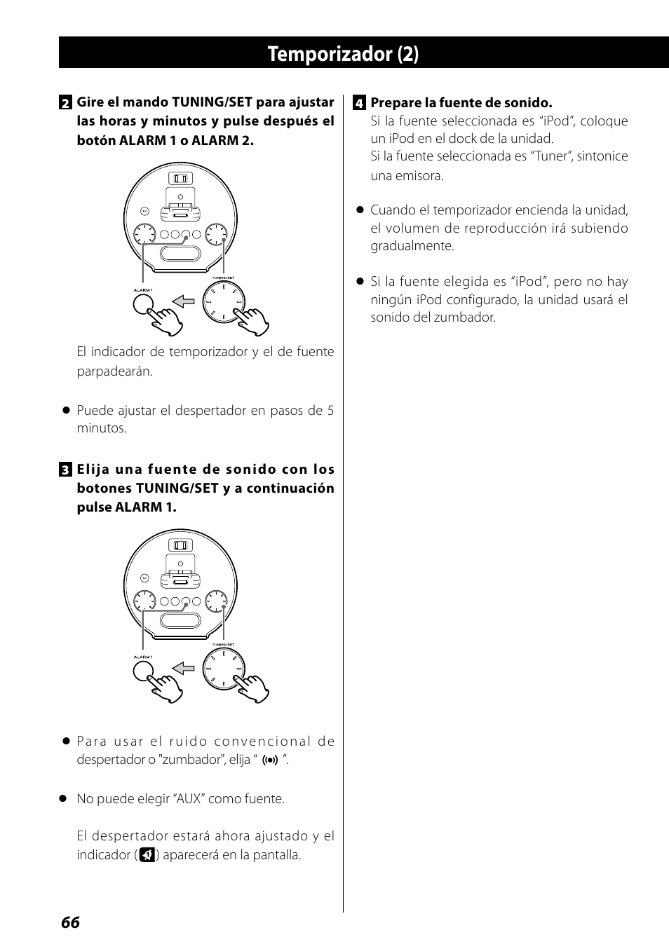 Temporizador (2) | Teac SR-L70i User Manual | Page 66 / 72