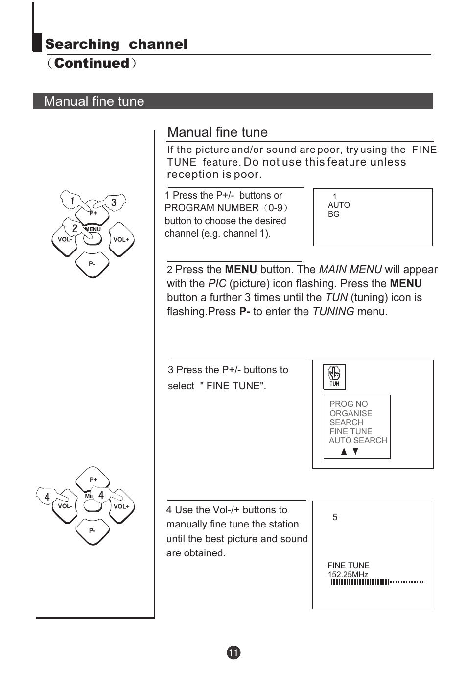 Do not use this feature unless reception is poor | Teac DVTV5190F User Manual | Page 14 / 39