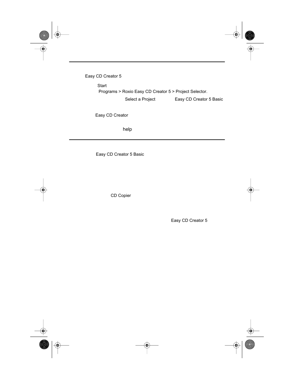 Starting easy cd creator 5, Using easy cd creator 5, Starting easy cd creator 5 using easy cd creator 5 | Teac E24E User Manual | Page 48 / 74