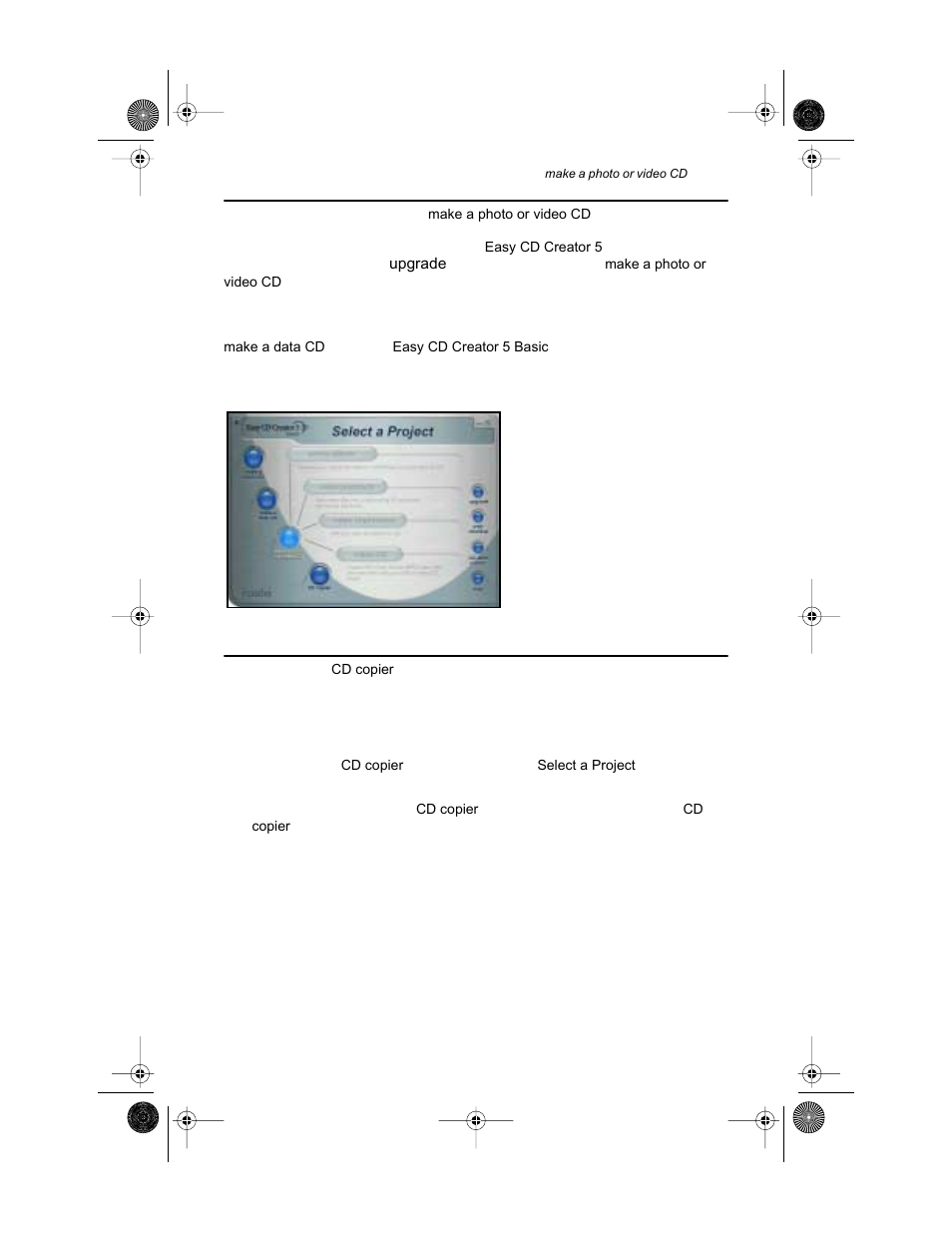 Copying discs (cd copier button), Creating photo or video cds, Make a photo or video cd | Copying discs | Teac E24E User Manual | Page 55 / 74