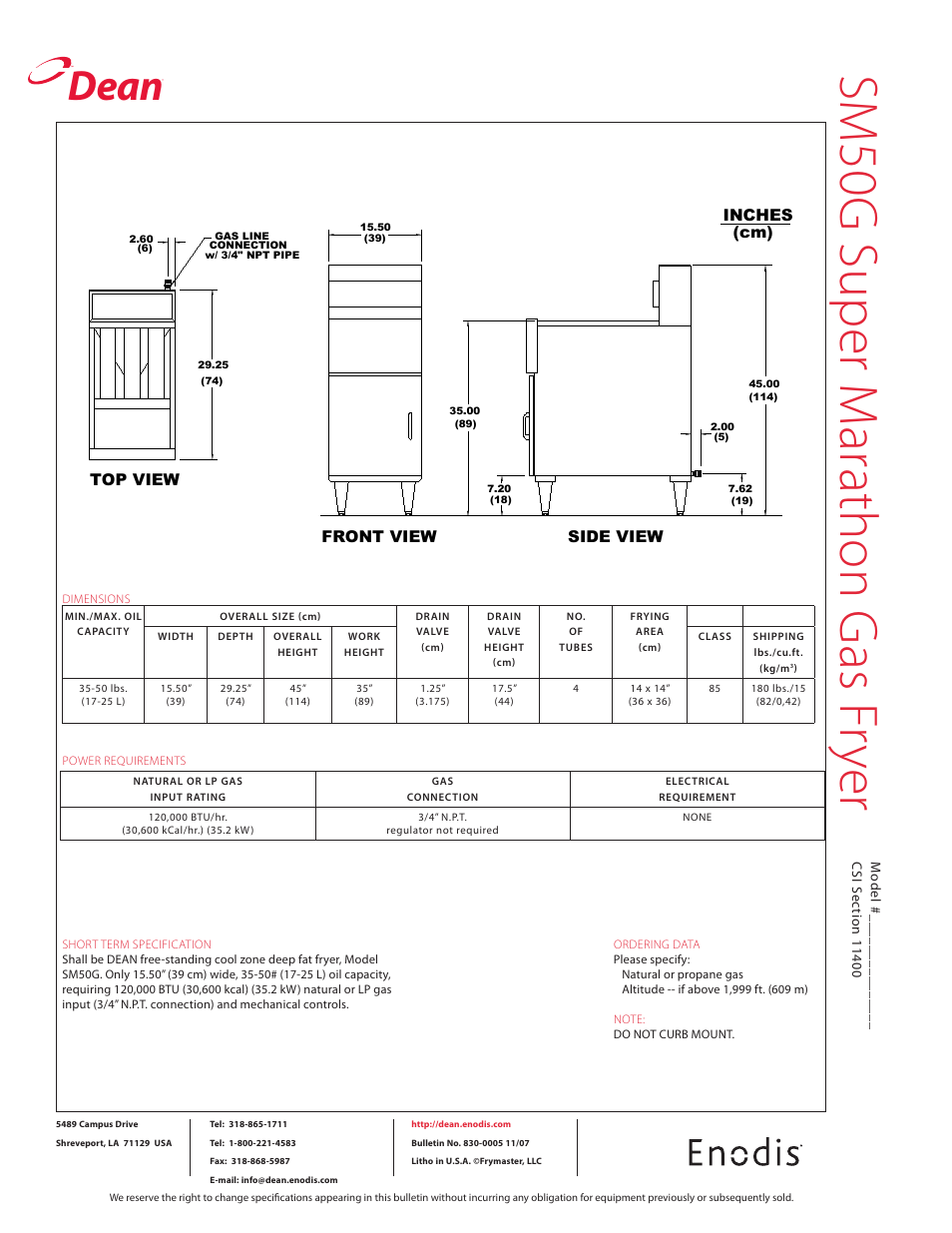 Sm 50 g s up er m ara th on g as fr ye r, Dean | Teac SM50G Super User Manual | Page 2 / 2
