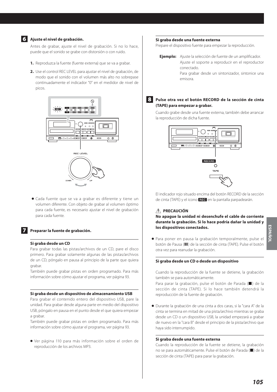 Teac AD-800 User Manual | Page 105 / 112