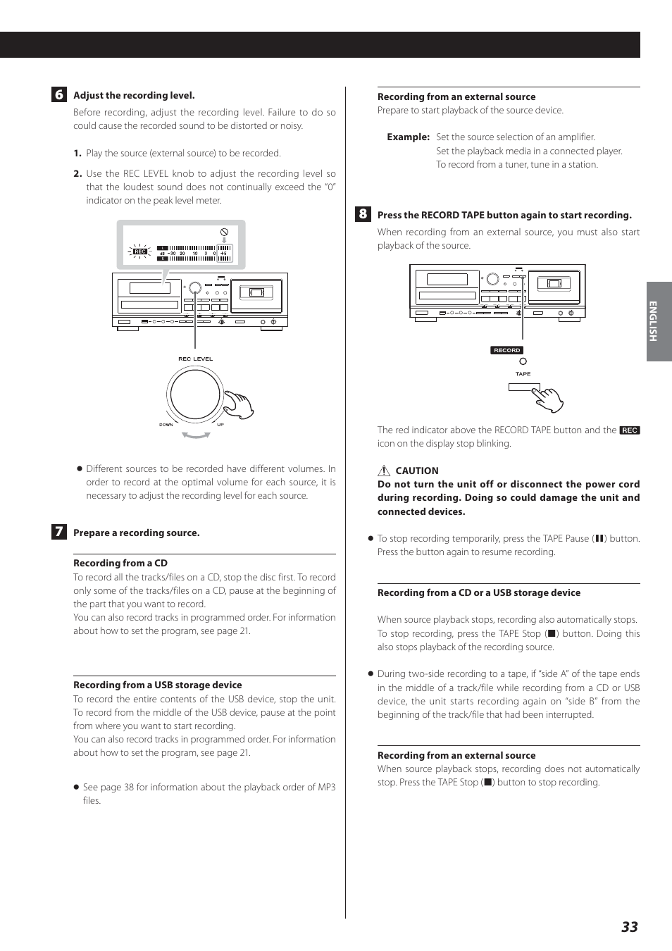 Teac AD-800 User Manual | Page 33 / 112