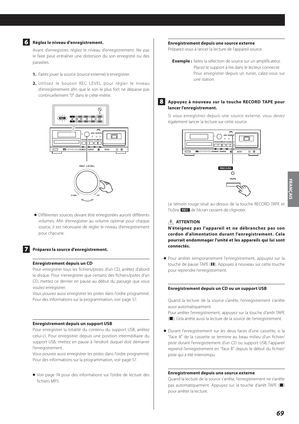 Teac AD-800 User Manual | Page 69 / 112