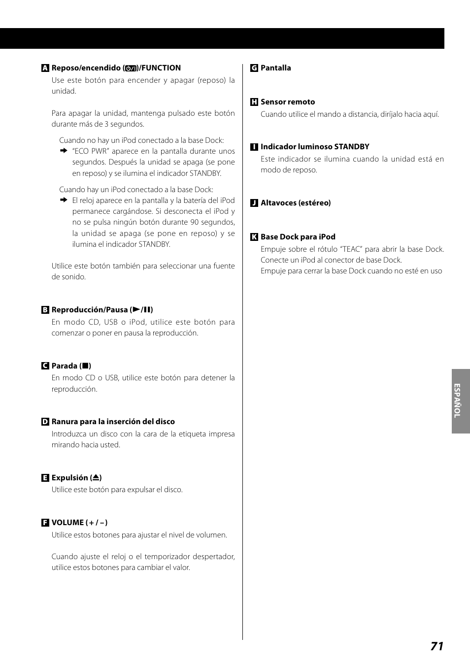 Teac SR-100I User Manual | Page 71 / 96