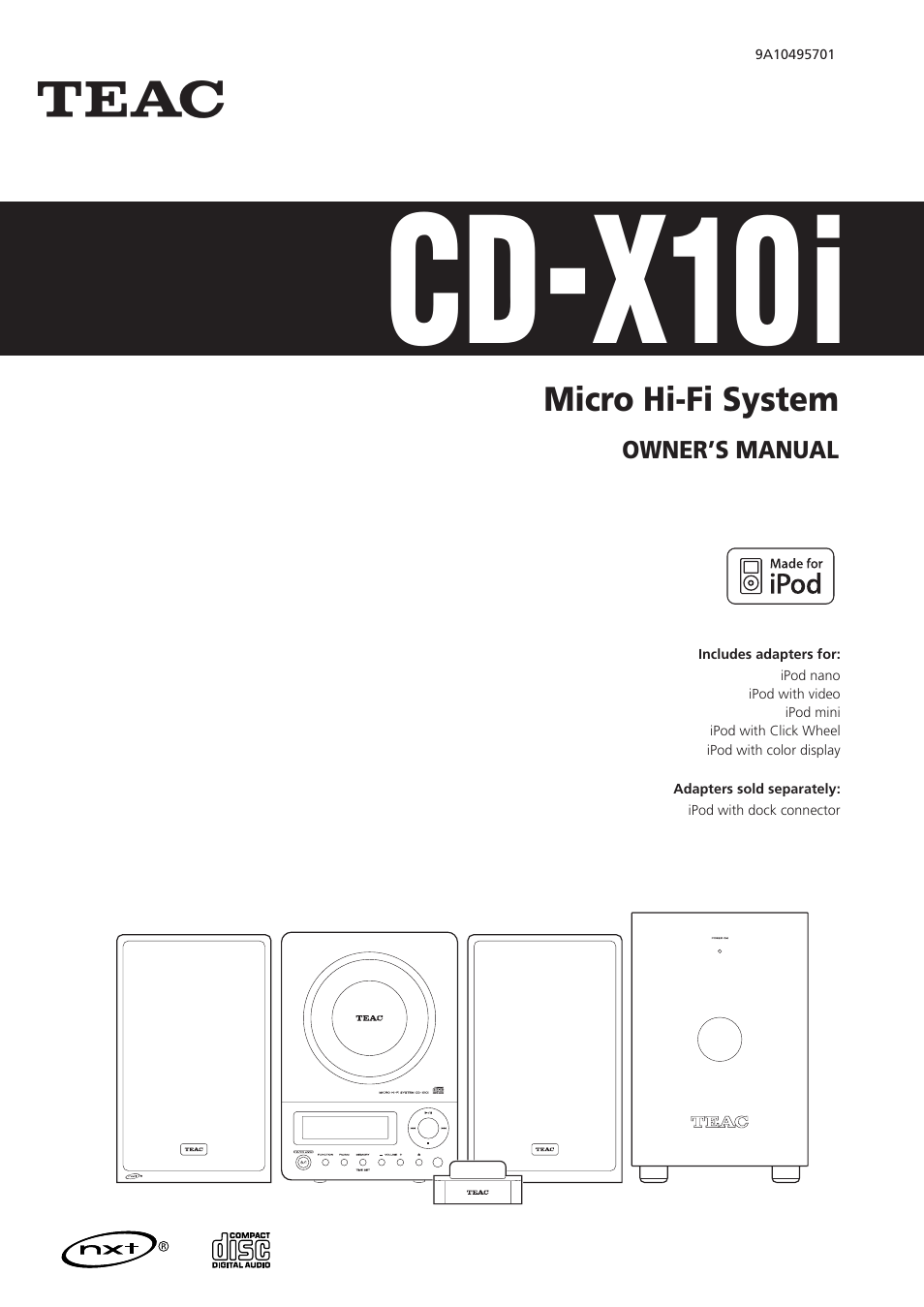 Teac CDX10I User Manual | 28 pages