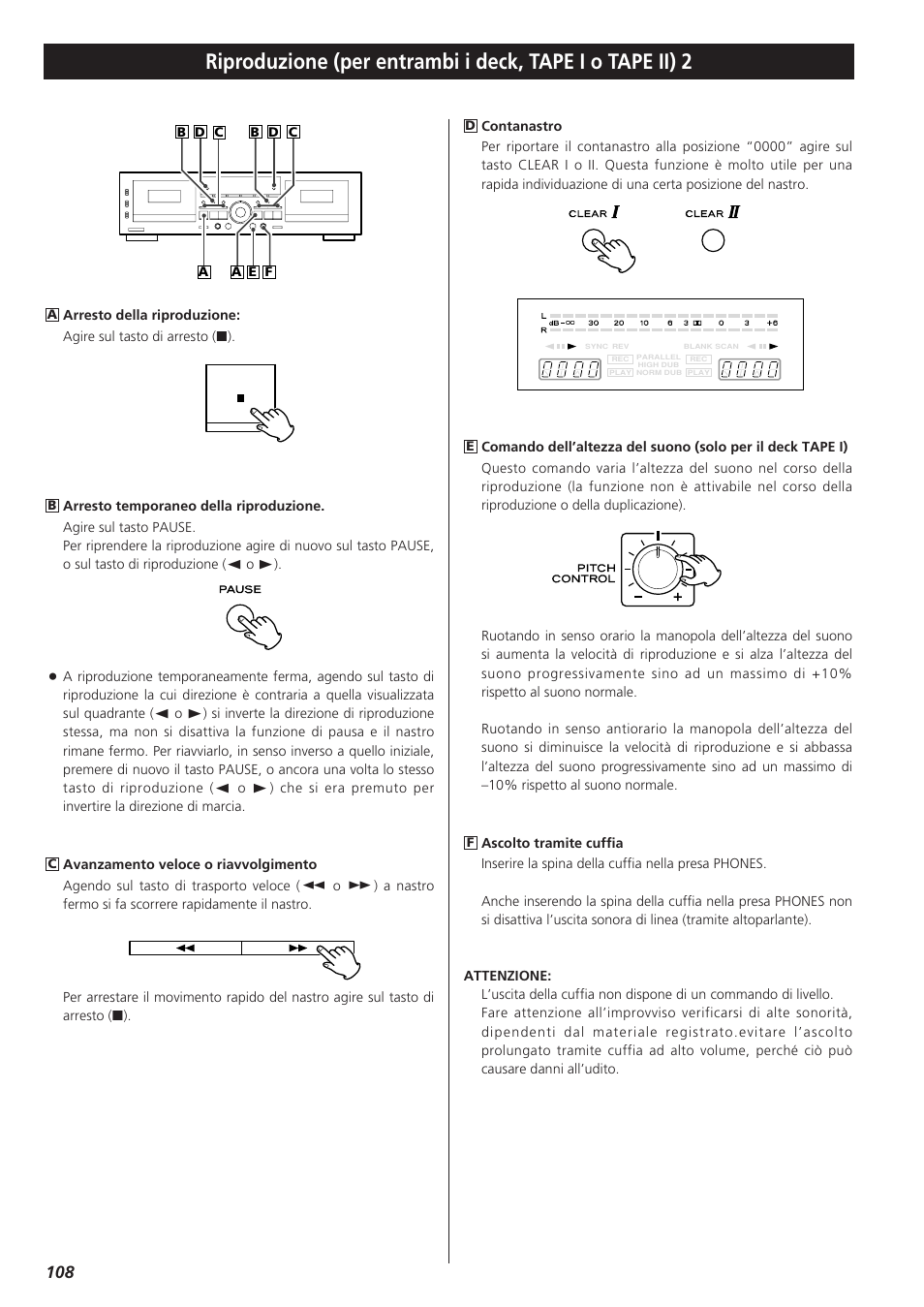 Teac W-865R User Manual | Page 108 / 148