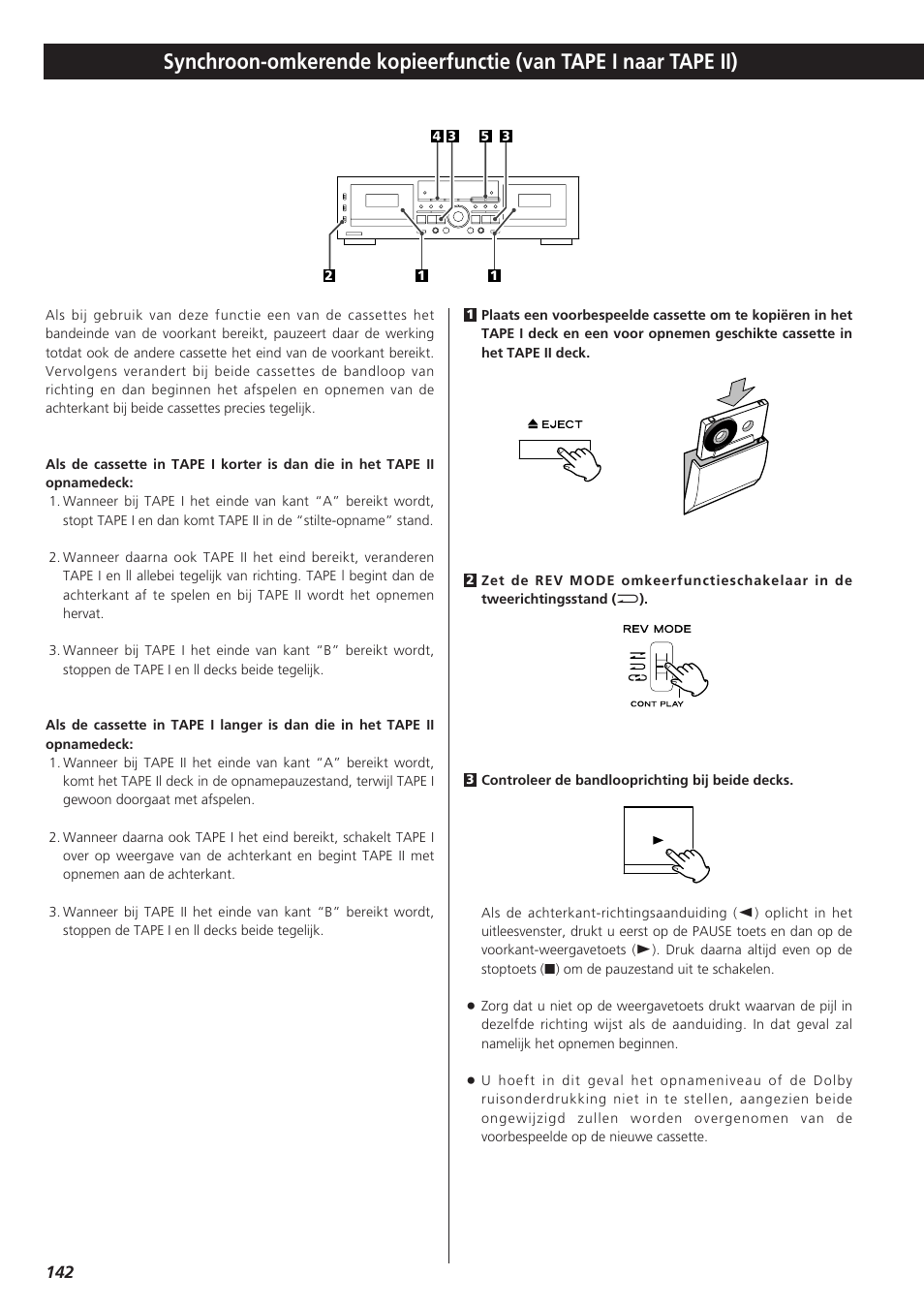 Teac W-865R User Manual | Page 142 / 148