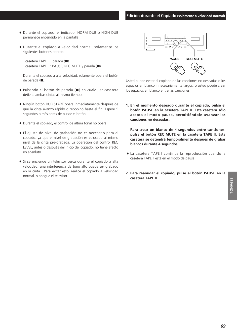 Teac W-865R User Manual | Page 69 / 148