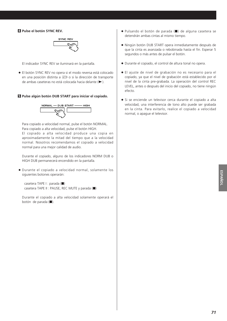 Teac W-865R User Manual | Page 71 / 148