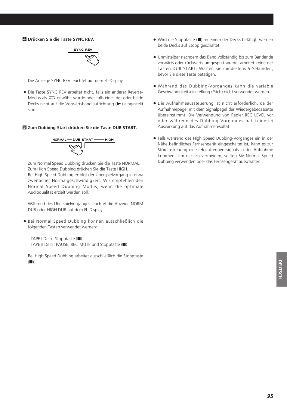 Teac W-865R User Manual | Page 95 / 148