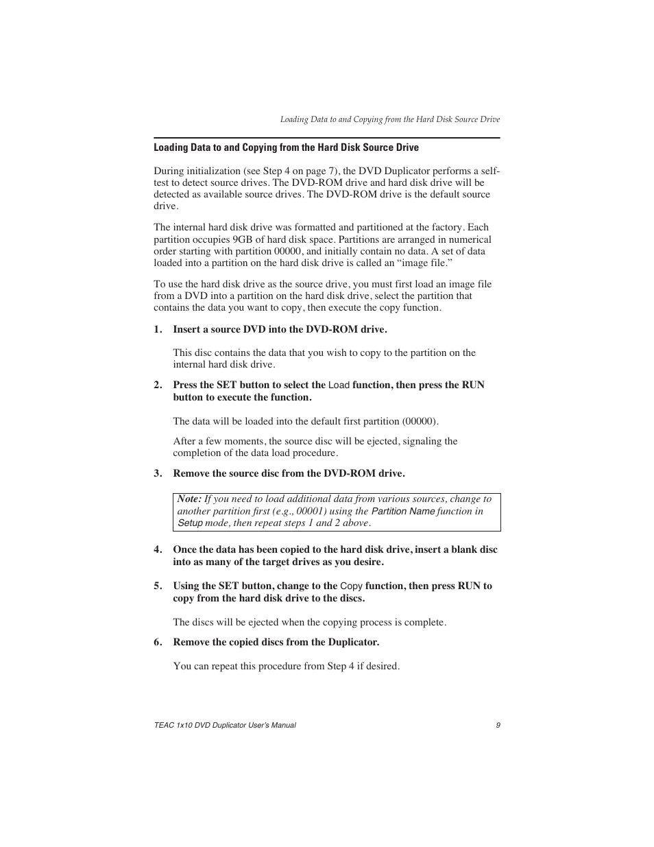 Teac DVW-D110H User Manual | Page 17 / 34