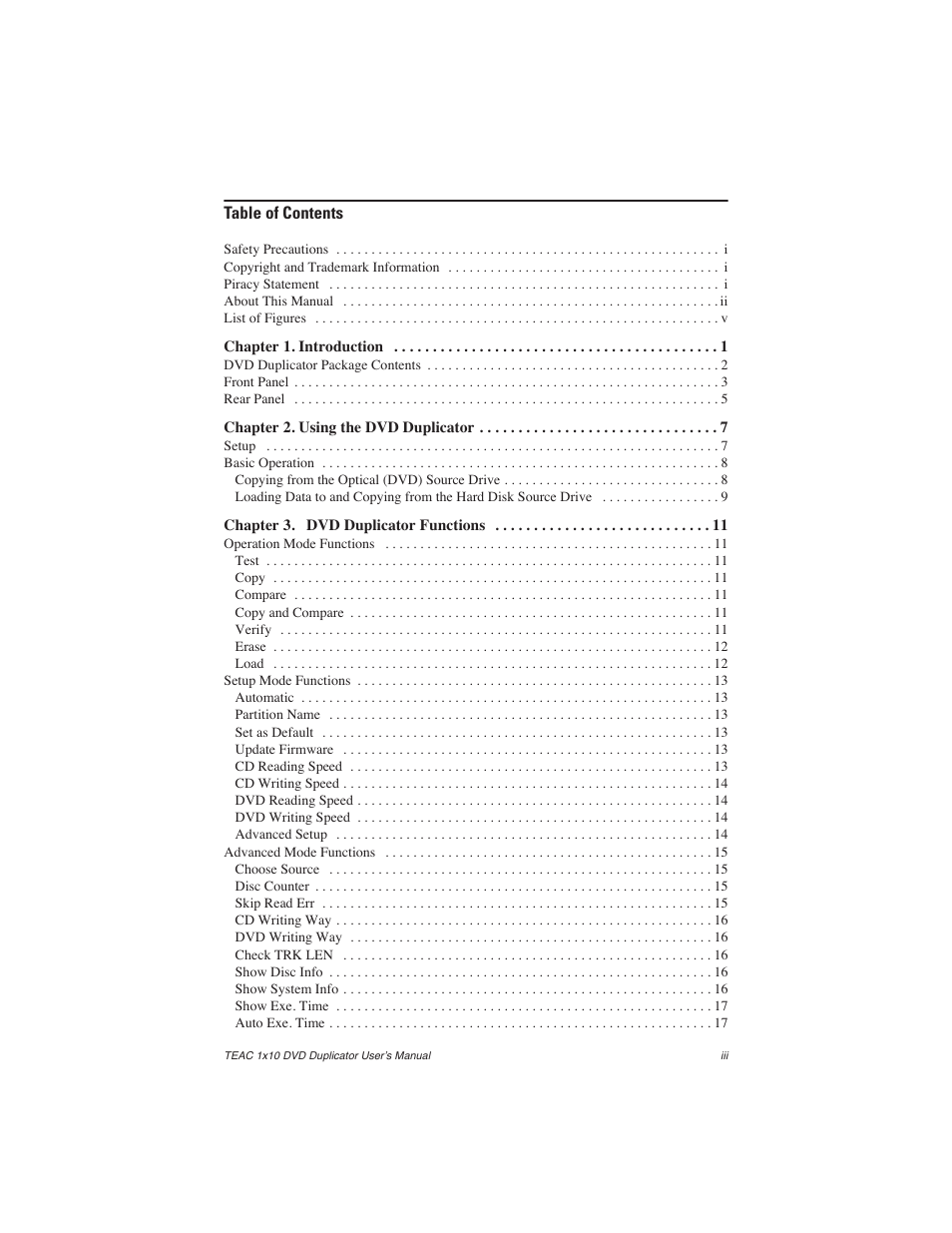 Teac DVW-D110H User Manual | Page 5 / 34