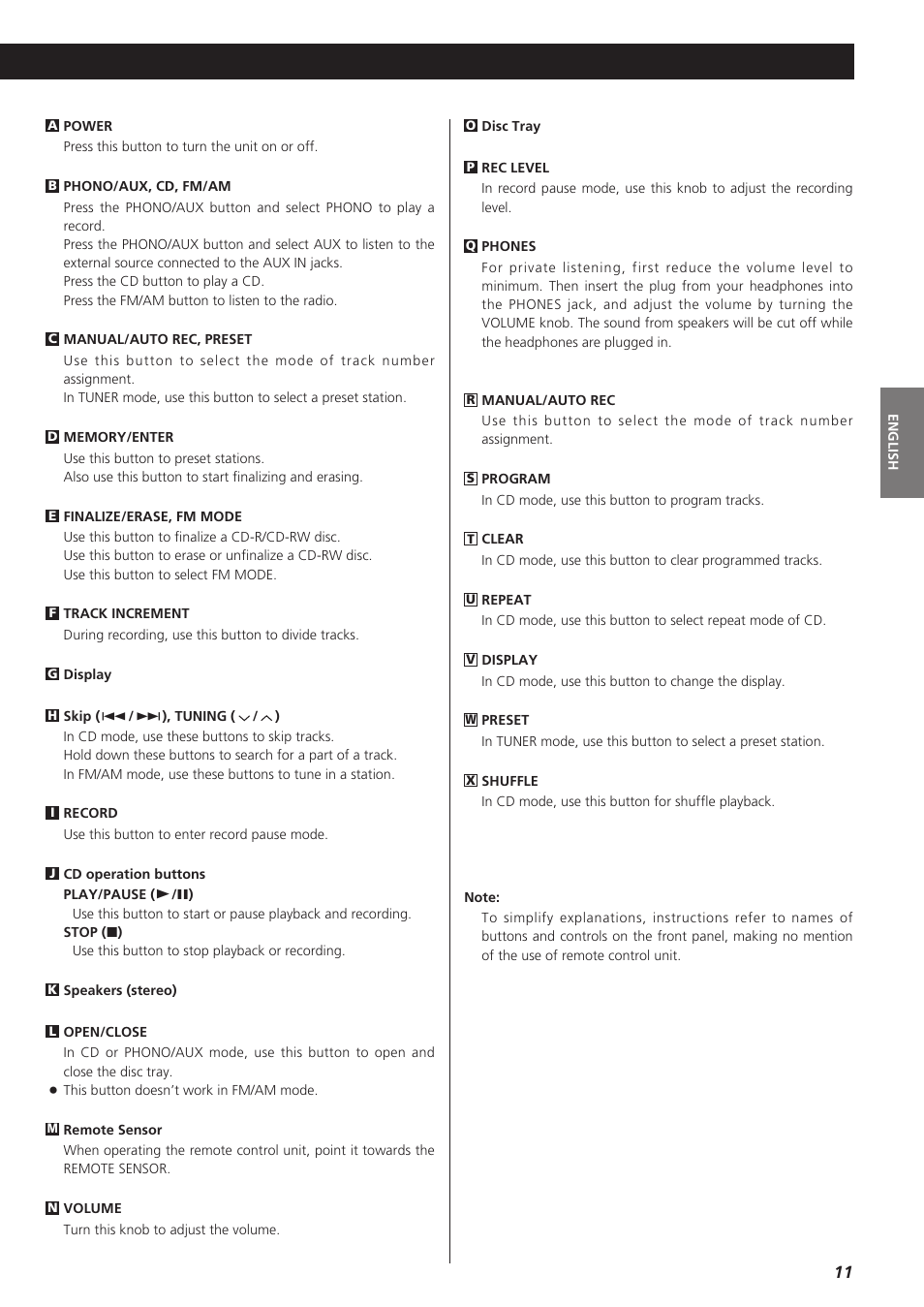 Teac LPR400 User Manual | Page 11 / 76