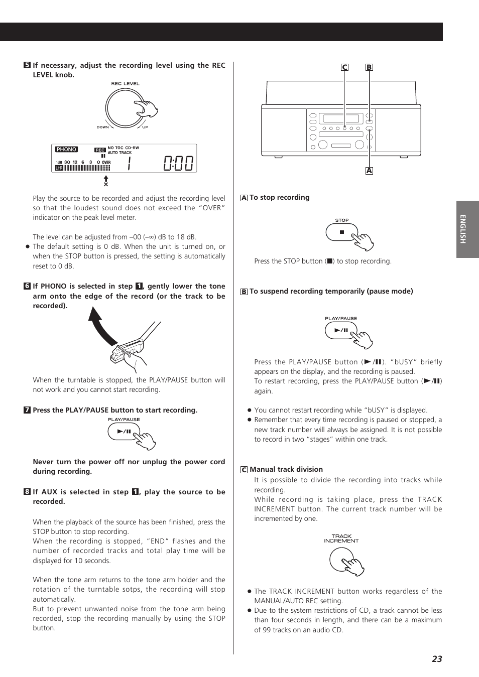 Teac LPR400 User Manual | Page 23 / 76