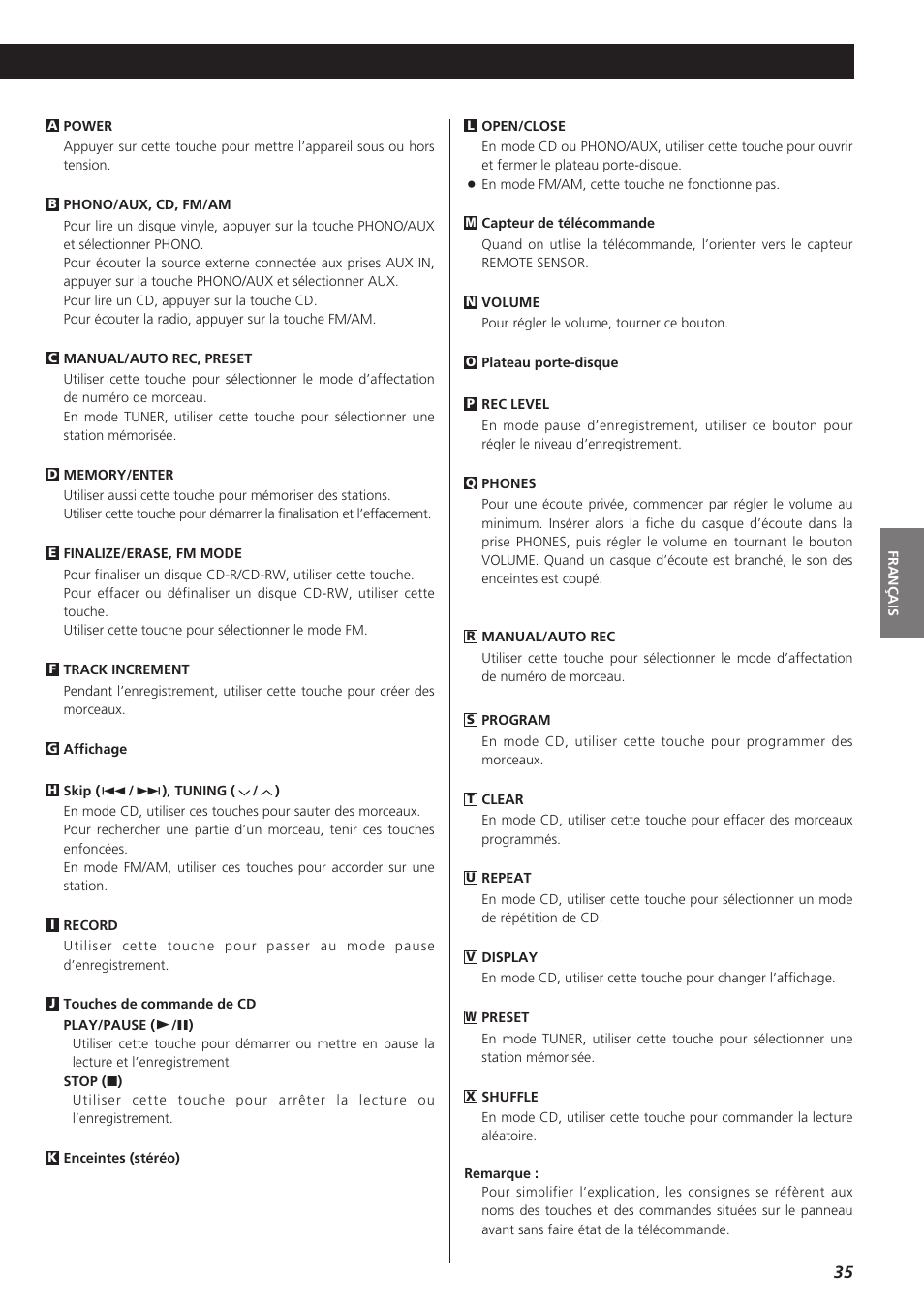 Teac LPR400 User Manual | Page 35 / 76