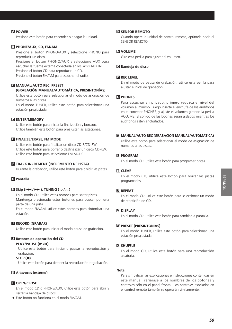 Teac LPR400 User Manual | Page 59 / 76