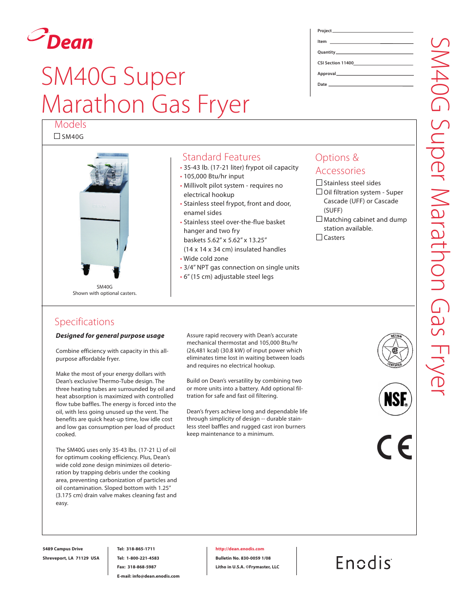 Teac SM40G User Manual | 2 pages