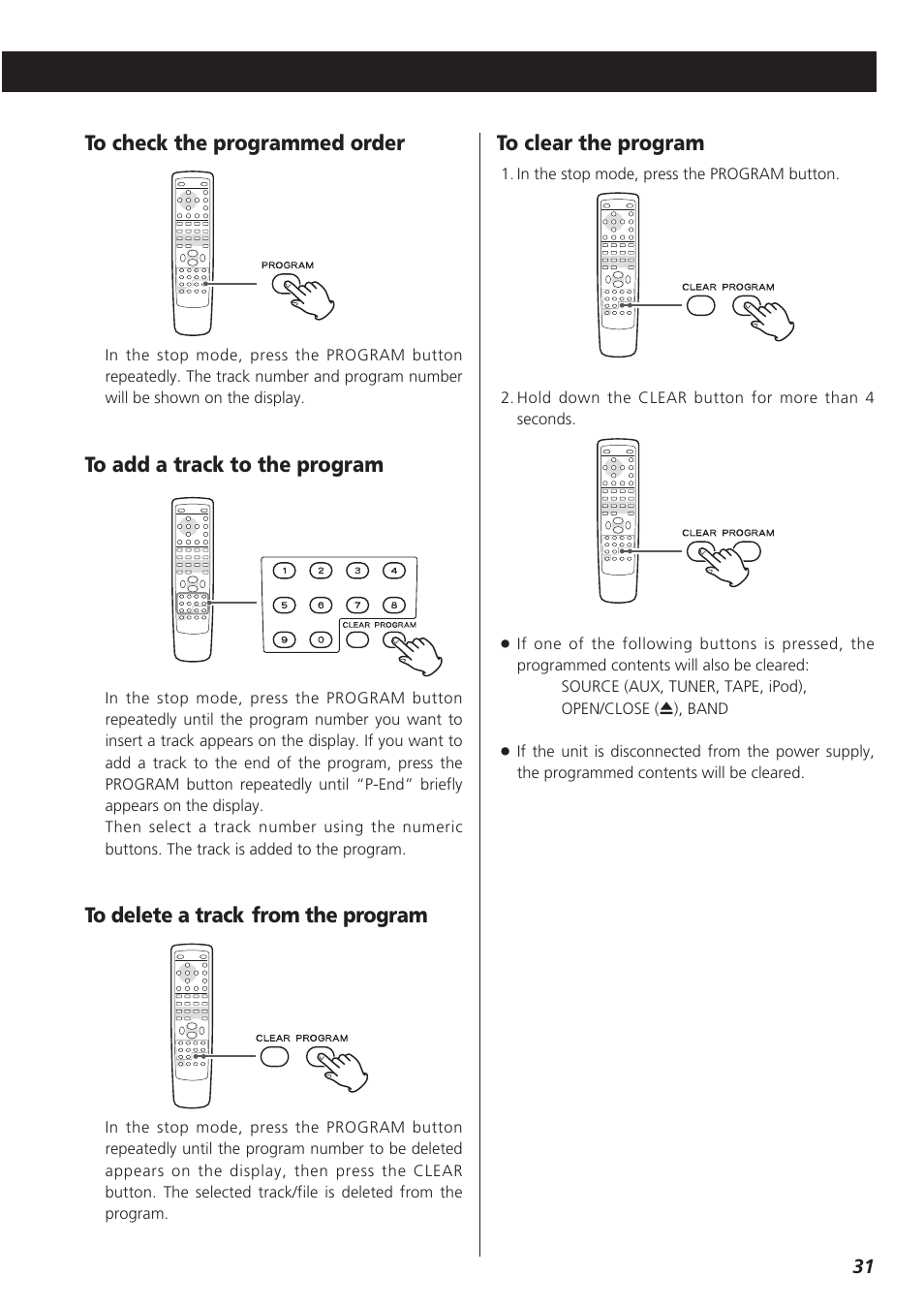 Teac CR-H227I User Manual | Page 31 / 43