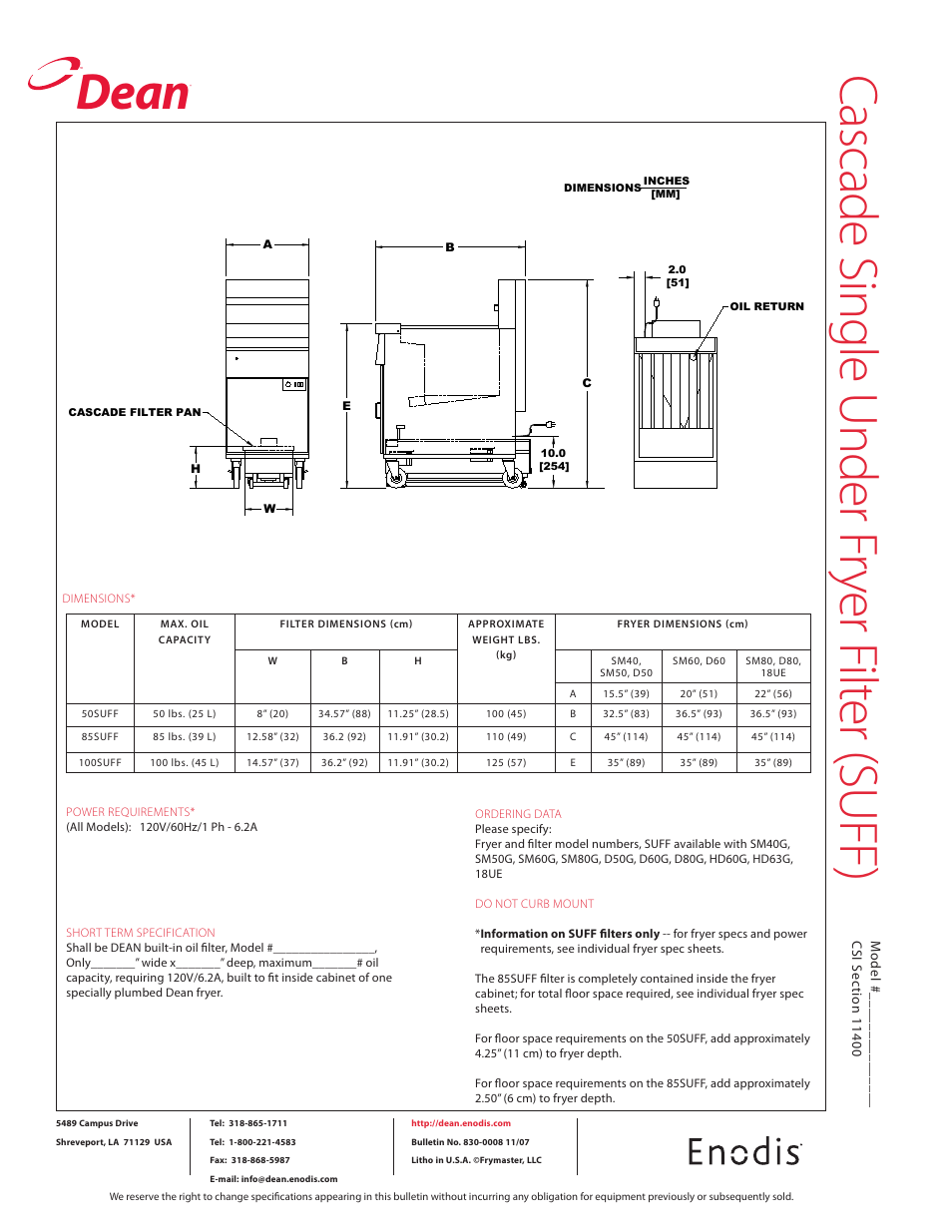 Dean | Teac Cascade Single User Manual | Page 2 / 2