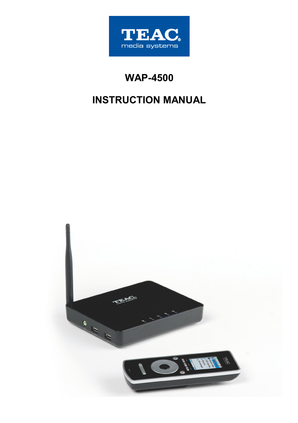 Teac WAP-4500 User Manual | 31 pages