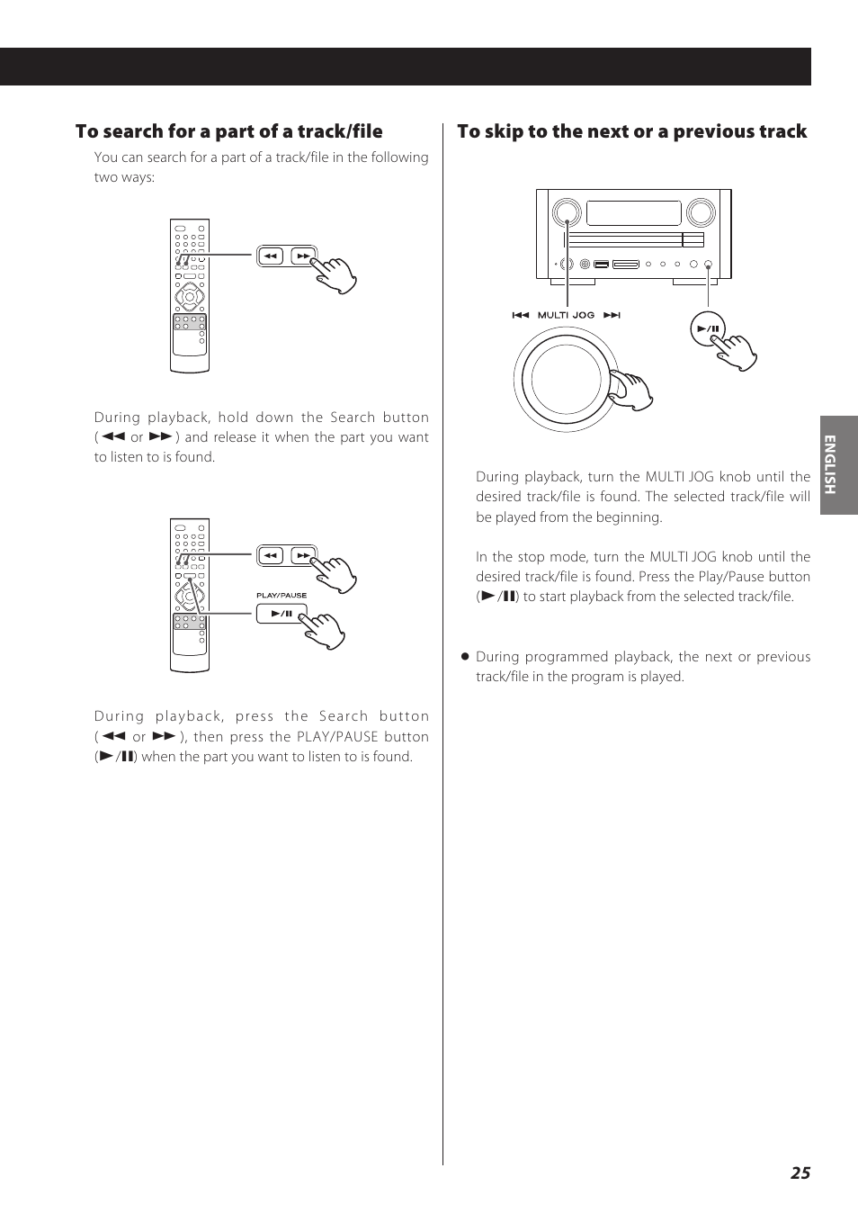 Teac CD Receiver CR-H238i User Manual | Page 25 / 118