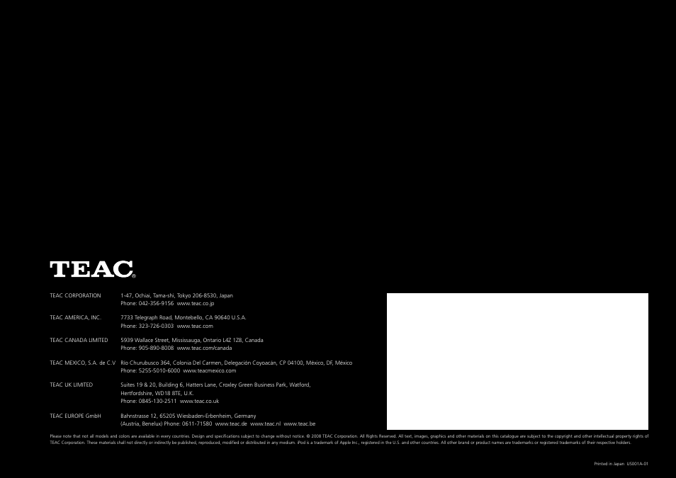 Teac 600 User Manual | Page 10 / 10