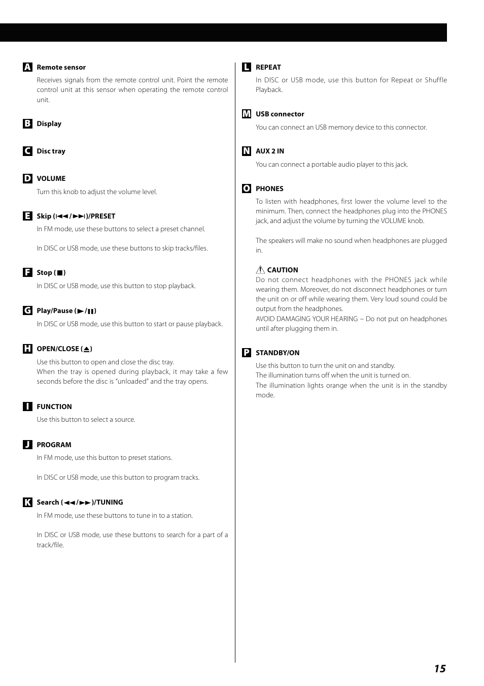 Teac MCDV600 User Manual | Page 15 / 48