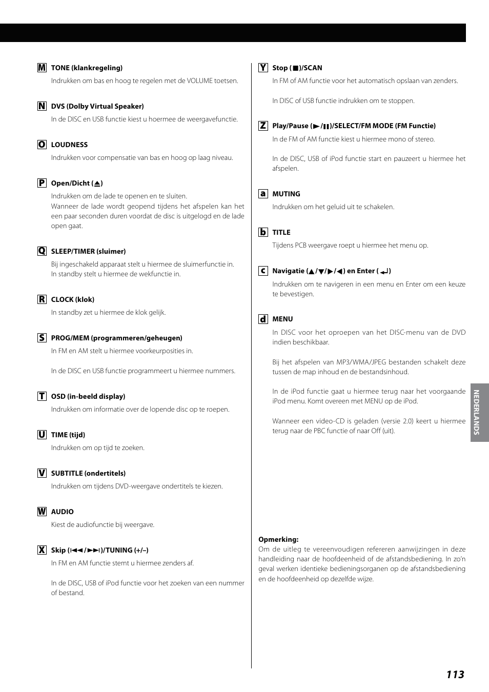 Teac DVD Receiver DR-H338i User Manual | Page 113 / 148