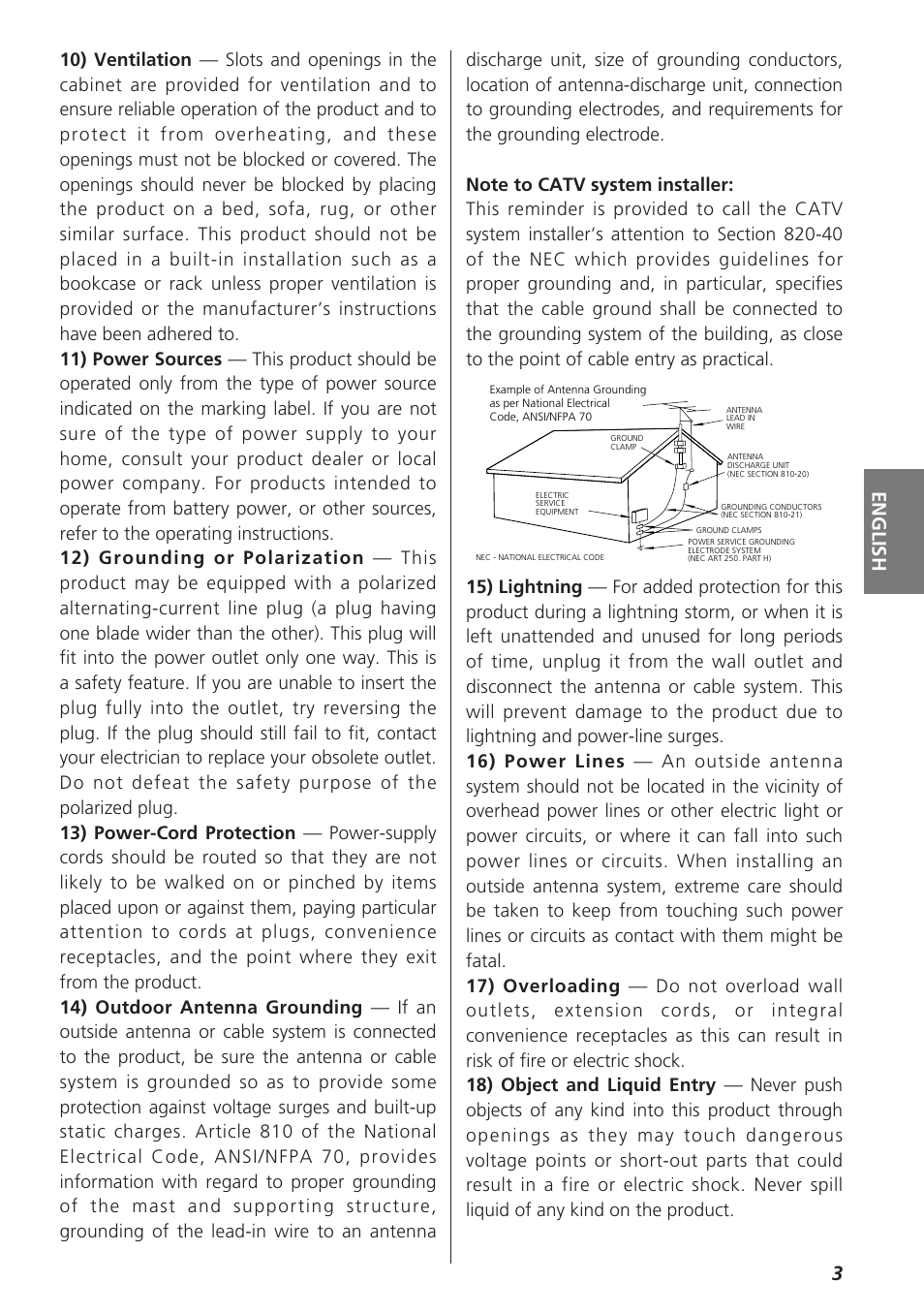 English | Teac GR-7i User Manual | Page 3 / 68