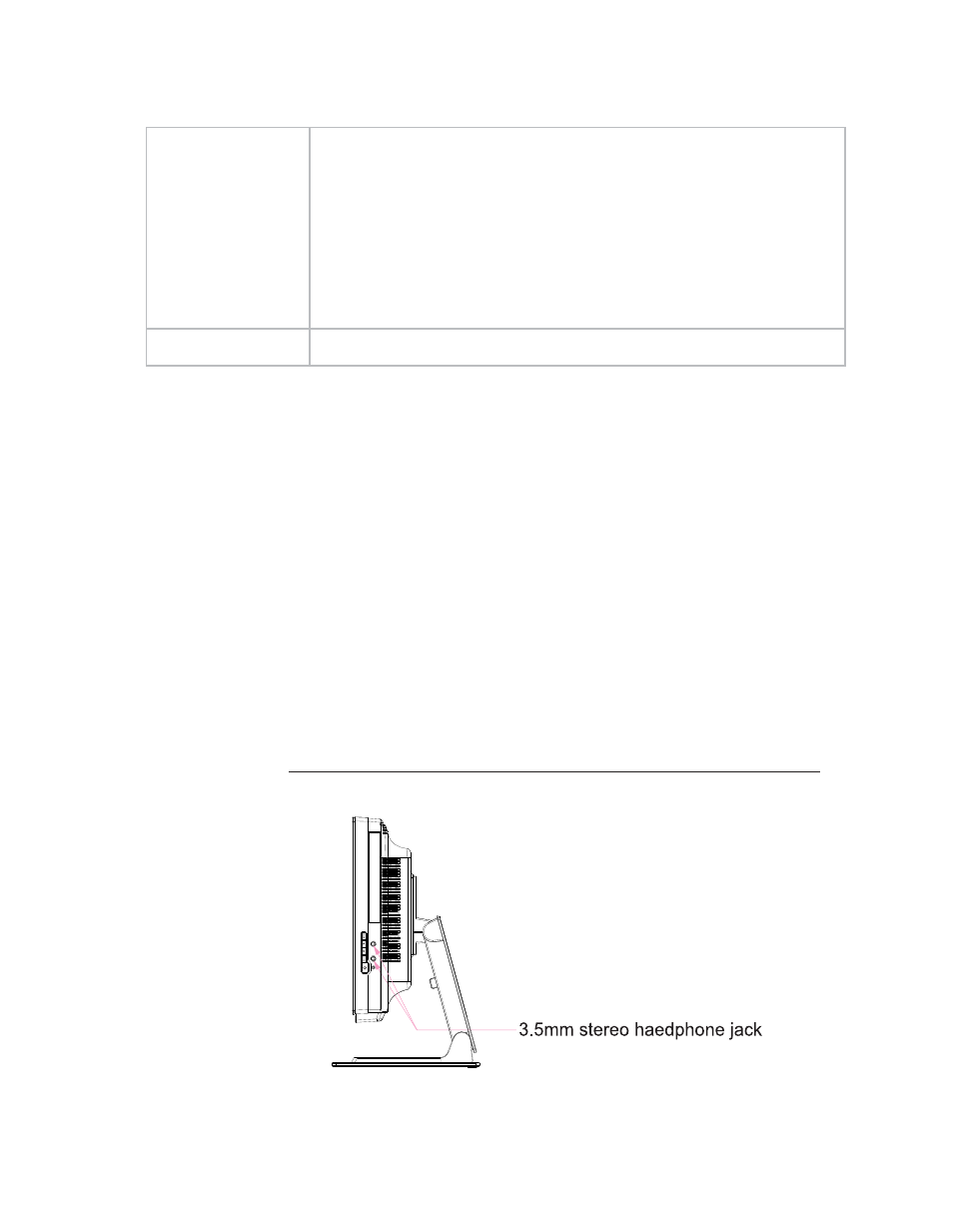 Headphone jack | Tyco Electronics Tyco elo Touchsystems 19R User Manual | Page 16 / 53