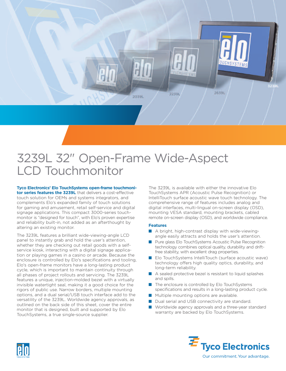 Tyco Electronics 3239L User Manual | 2 pages