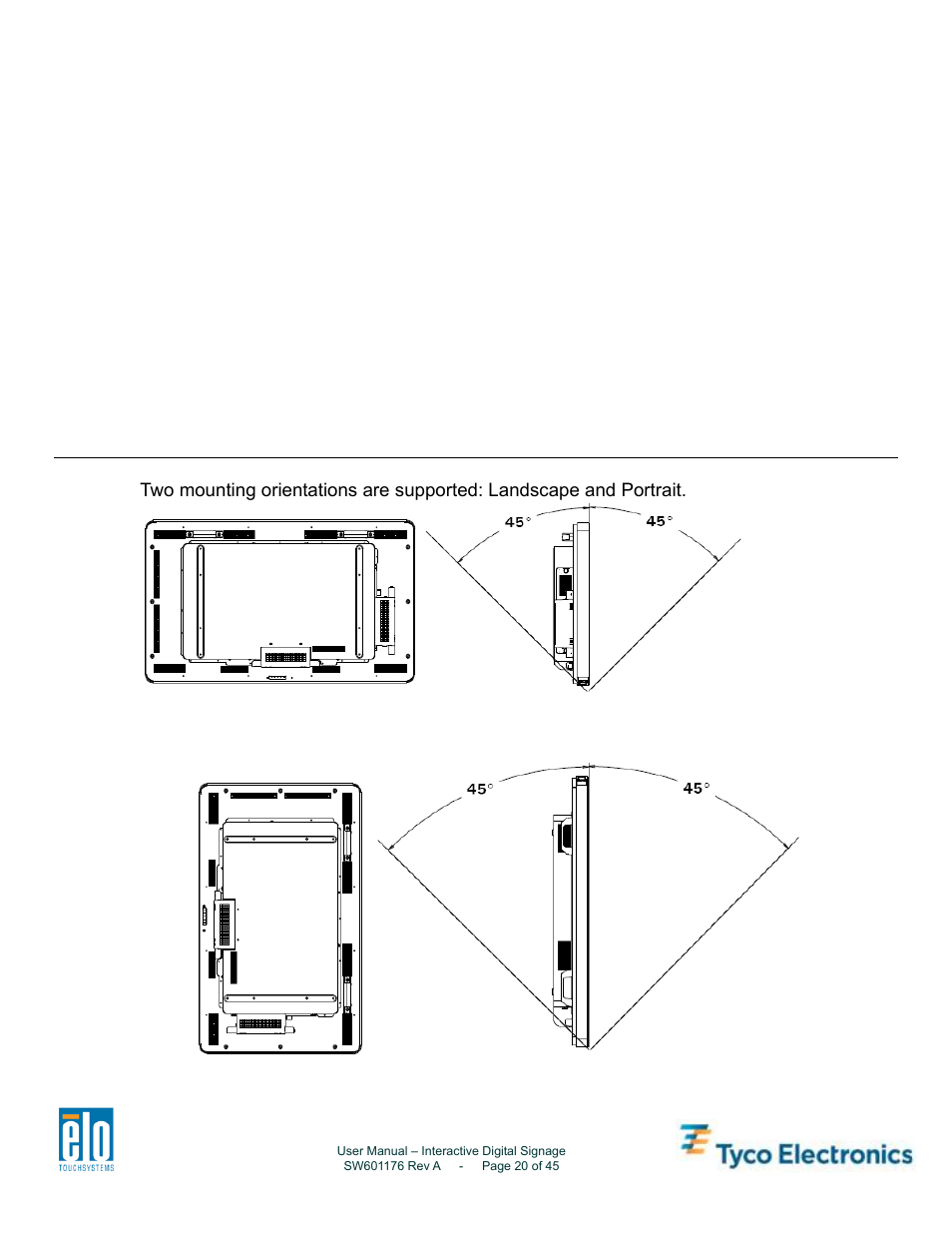 Chapter 5 – mounting, General mounting information | Tyco Electronics 4200L User Manual | Page 20 / 45