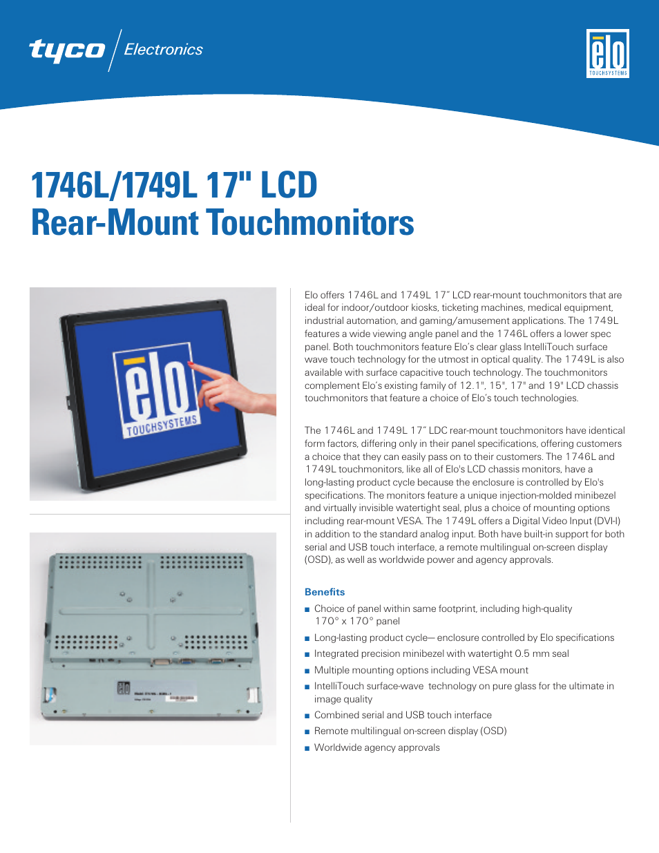 Tyco Electronics 1746L User Manual | 2 pages