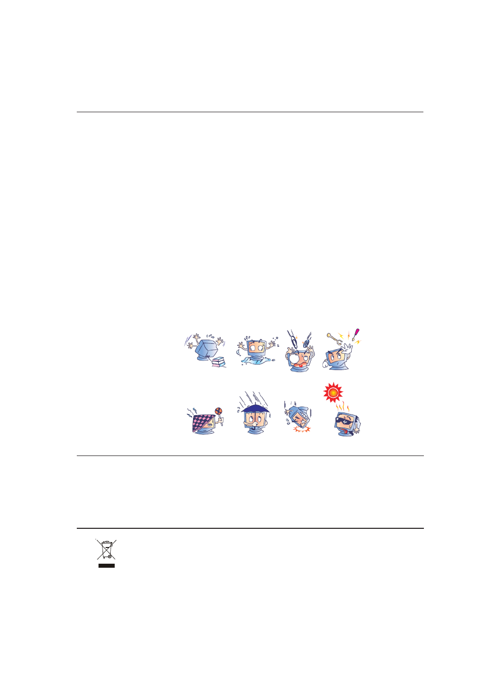 Care and handling of your touchmonitor, Warning | Tyco Electronics ET 1900L User Manual | Page 25 / 34