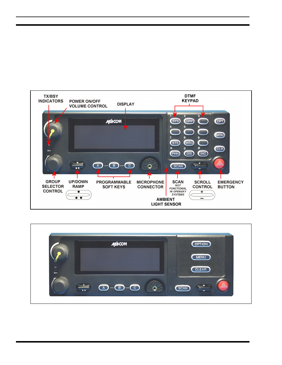6 operation, 1 ch721 front panel components, 6operation | Tyco Electronics M7200 User Manual | Page 14 / 48
