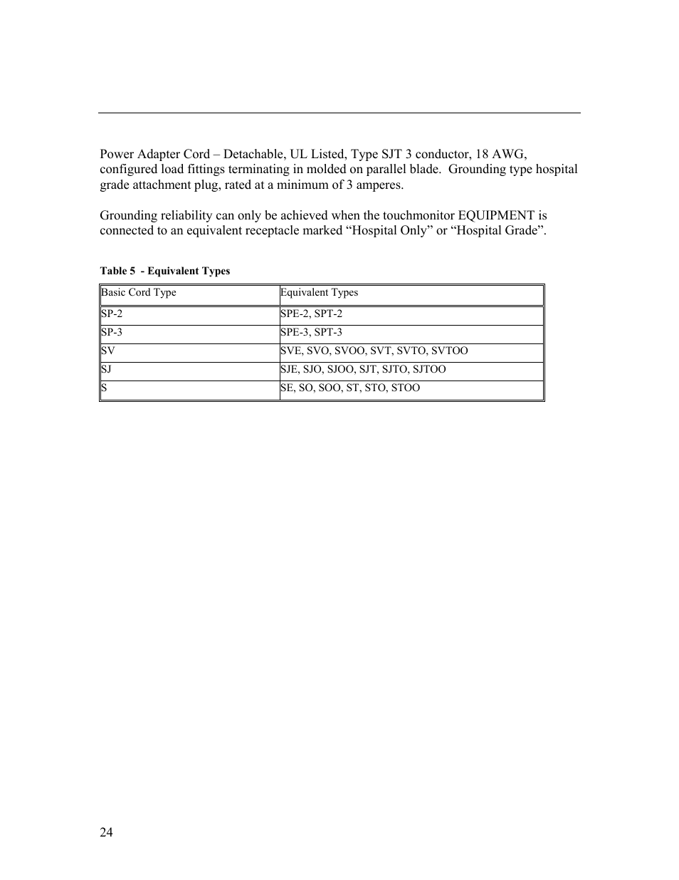 Power adapter cord selection, North america | Tyco Electronics ET1528L User Manual | Page 32 / 44