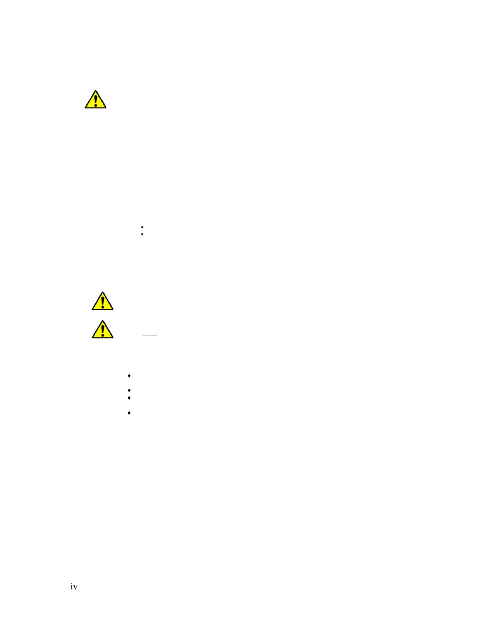 Warnings and cautions, Warning, Caution | Caution-life support | Tyco Electronics ET1528L User Manual | Page 4 / 44