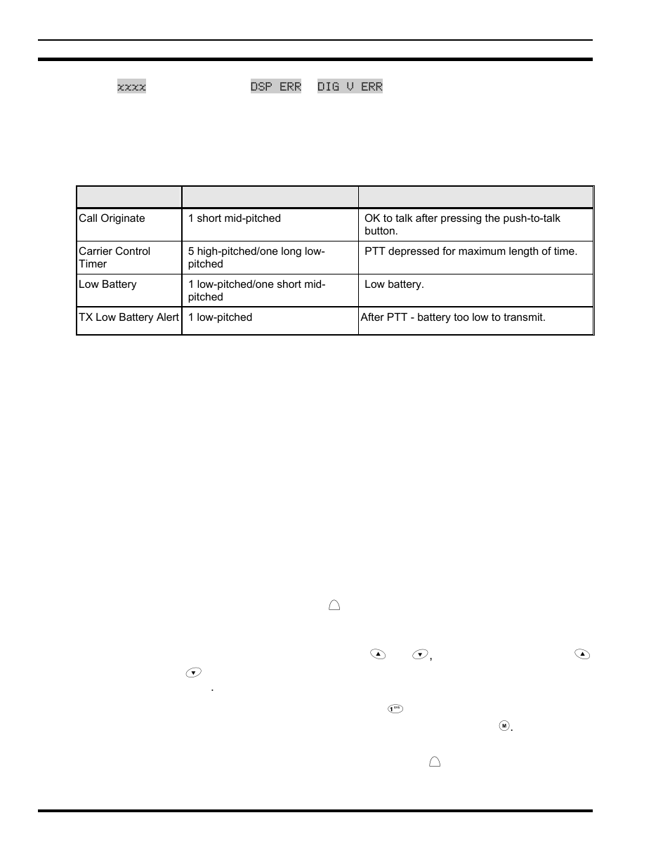 5 alert tones, 6 turn on the radio, 7 system selection | Tyco Electronics P5200 User Manual | Page 110 / 122