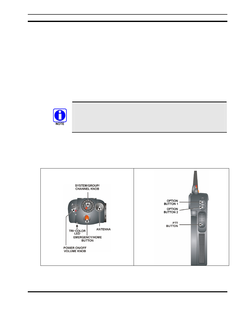 9 edacs and p25 trunked operation, 1 turn on the radio, 2 controls | 9edacs and p25 trunked operation | Tyco Electronics P5200 User Manual | Page 57 / 122