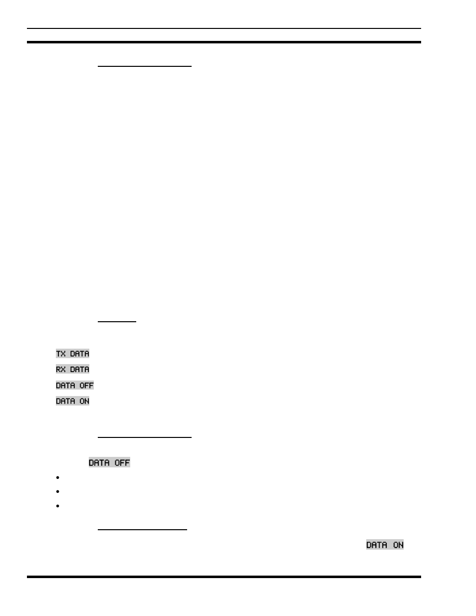 5 macro key operation, 8 portable data, 1 displays | 2 data off operation, 3 data on operation, Macro key operation, Portable data, Displays, Data off operation, Data on operation | Tyco Electronics P7100IP User Manual | Page 52 / 64